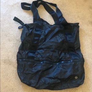 Lululemon Black Packable Travel Tote